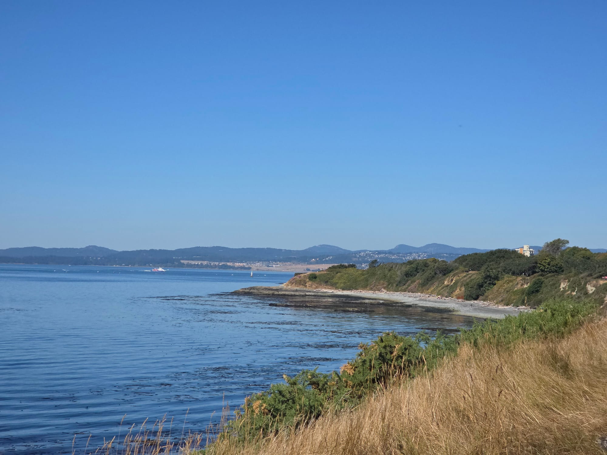Lookng south along the shores of Vancouver Island